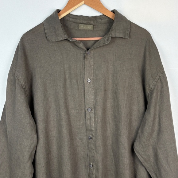 CP Shades Women LongSleeve Button Up 100% Cotton Shirt Dress Sz M USA Lagenlook - Picture 3 of 13